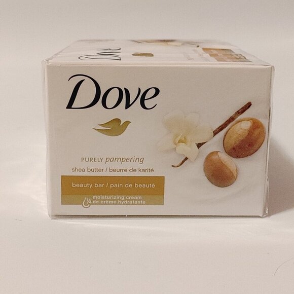 DOVE Purely Pampering SHEA BUTTER BEAUTY BAR Pack of 4 Moisturizing Cream 4x90g - Picture 2 of 8